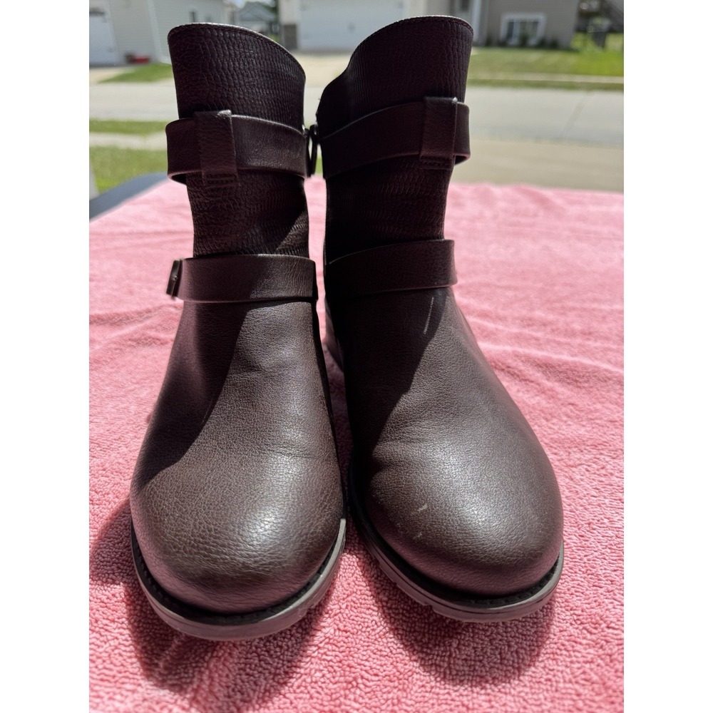 Ortholite Ankle Boots Croft & Barrow Women's Tower Zip Up Black Size 8.5WComfort
